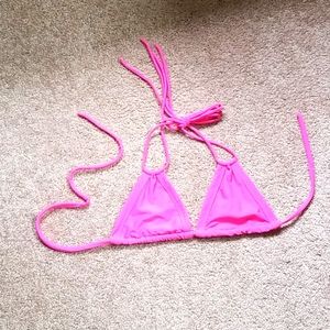Montce - Top only hot pink bathing suit